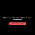 Please try again (Error #2000)