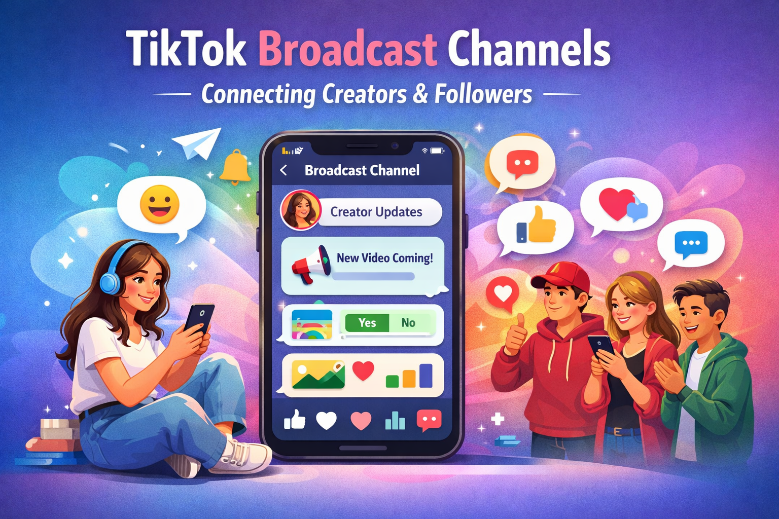 TikTok Experiments With Broadcast Channels for Creators